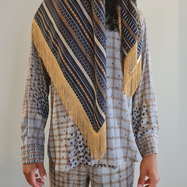 Franges silk scarf 1